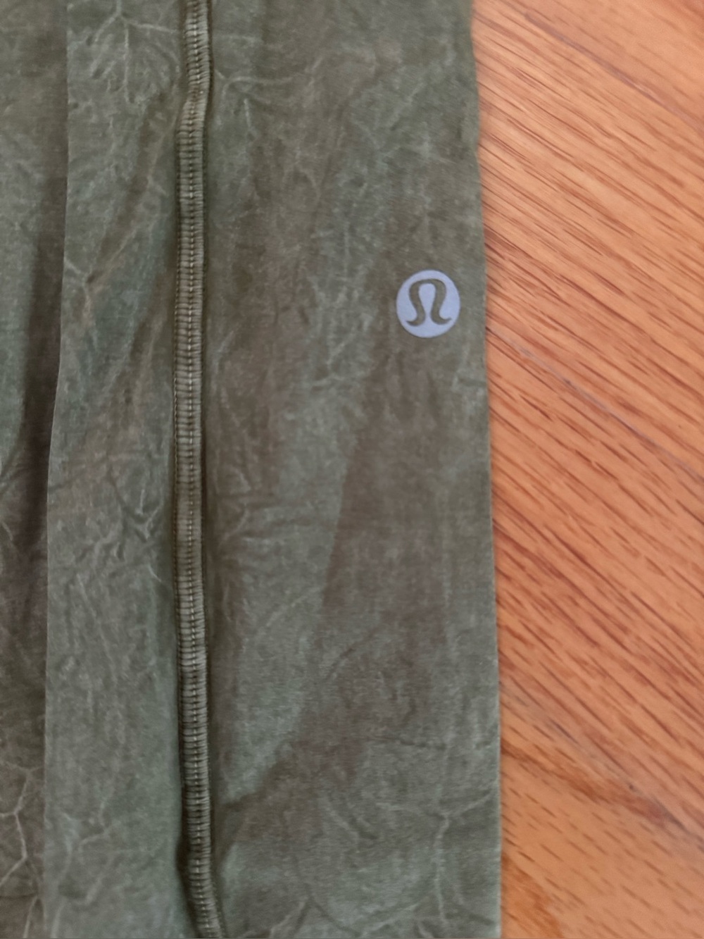 Lululemon Fast and Free Ice Dyed okive leggings - Picture 6 of 7